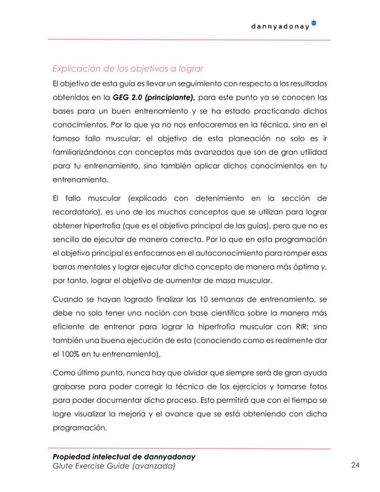 Glute Exercise Guide 2.0 (Avanzado)